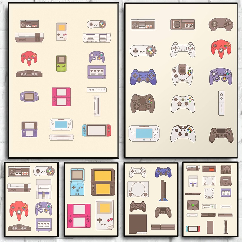 Handheld Gaming Console - Постер «Эволюция портативных игровых приставок и