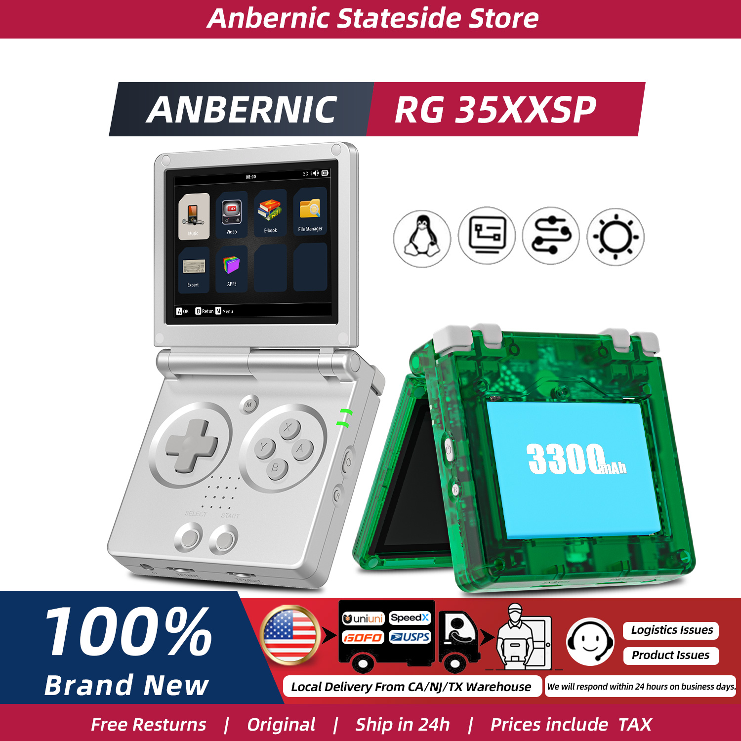 Игровая консоль ANBERNIC RG35X – обзор и цена Gaming Console 5 Year Old