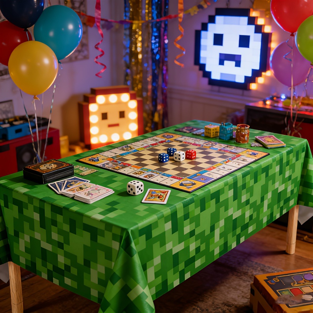 Скатерть Creeper Face, однораз – обзор и цена Gaming Console Design